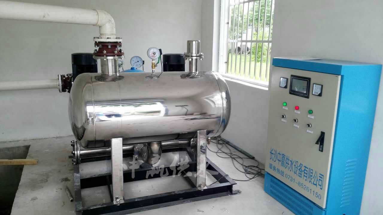 無負(fù)壓無吸程供水設(shè)備安裝調(diào)試完畢，正常運行